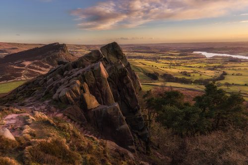 sunset at The Roaches - Peak District Photography
