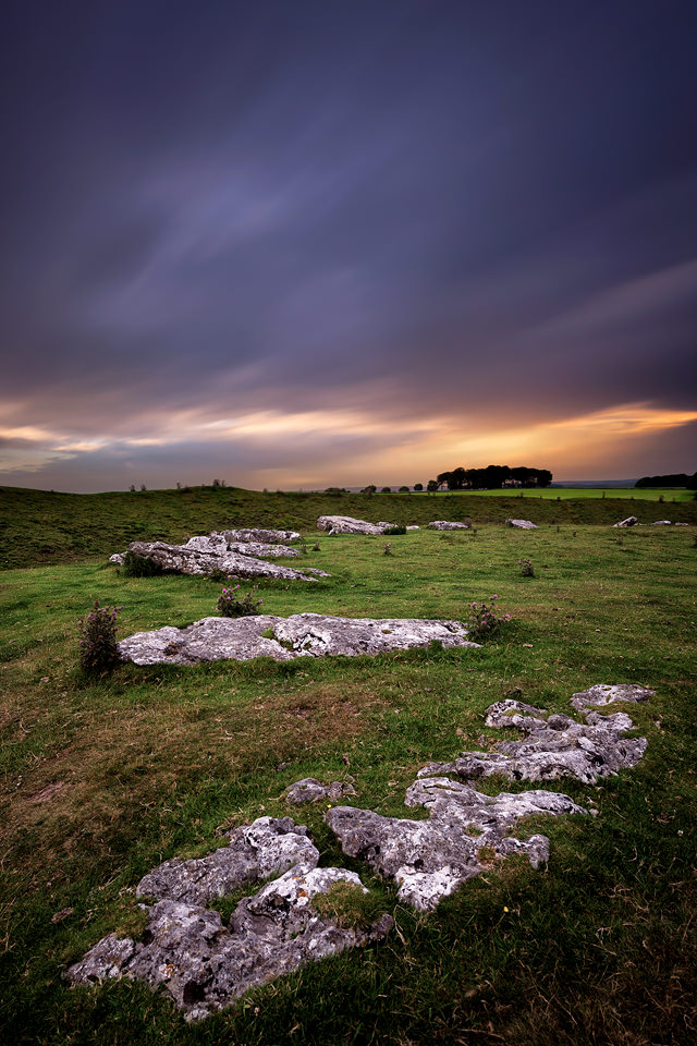 Arbor Low stone circle in the Peak District National Park. Constructed around 2500 BC, Arbor Low is the finest remaining henge monument in the north of England, consisting of around 50 limestone slabs around a central stone ‘cove'. I visited on a horrible rainy and overcast day, not the best for a dramatic scene, so I used an ND filter for a 2 minute exposure in order to enhance the cloud movement in the sky. Luckily, part way through my exposure the sun managed to find the tiniest gap in the thick clouds adding some much needed drama to the sky.