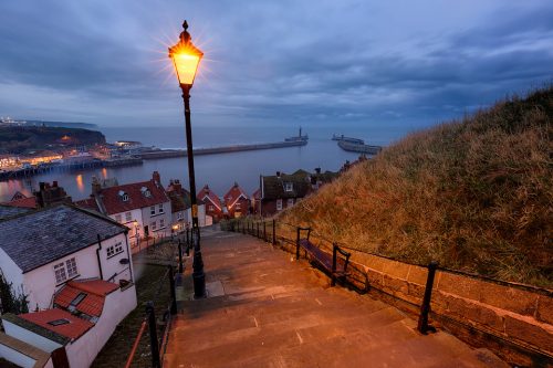 Whitby Steps looking down towards the harbour - Yorkshire Coast