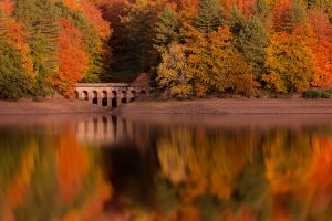 Autumn reflections at Derwent Reservoir - Peak District Photography