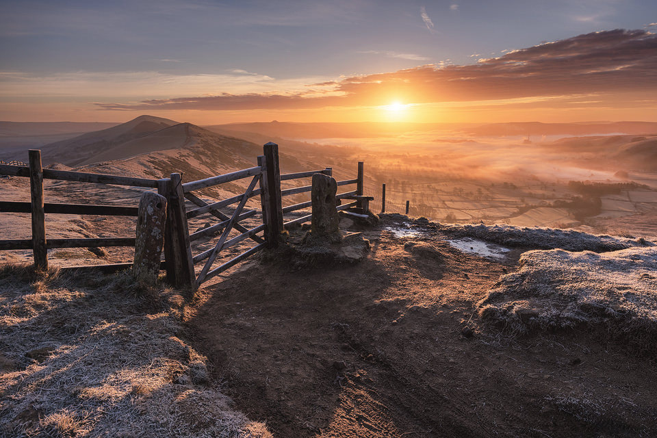 Mam Tor gate, the great ridge, Mam Tor - Peak District Photography