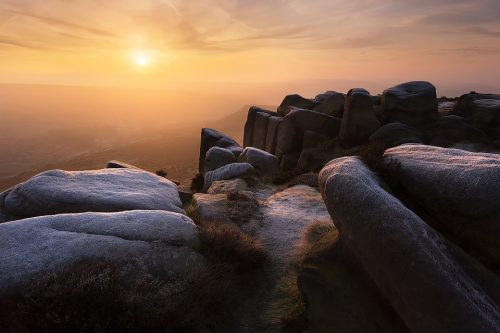Frosty Higger Tor - Derbyshire Photography