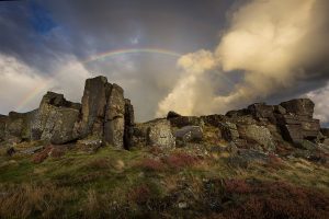 Curbar Edge Rainbow - Peak District Photography