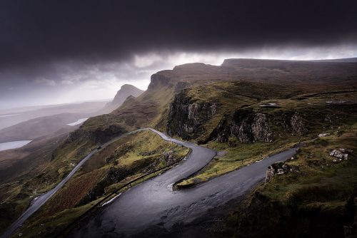 The Unnamed Road that runs alongside The Quiraing, Isle of Skye. UK Landscape Photography