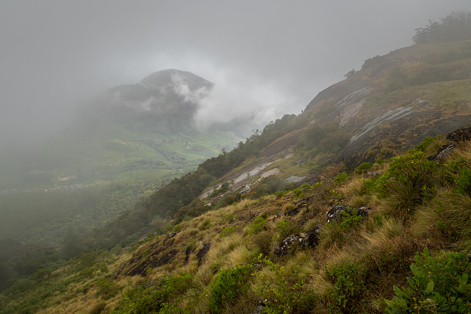 View from Anamudi Peak, Eravikulam National Park, India.